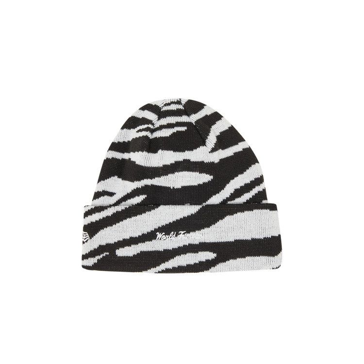 Supreme x New Era Box Logo Beanie 'Zebra'