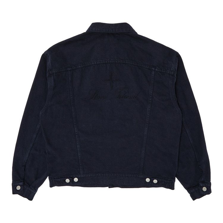 Supreme x Stone Island Denim Trucker Jacket 'Navy'