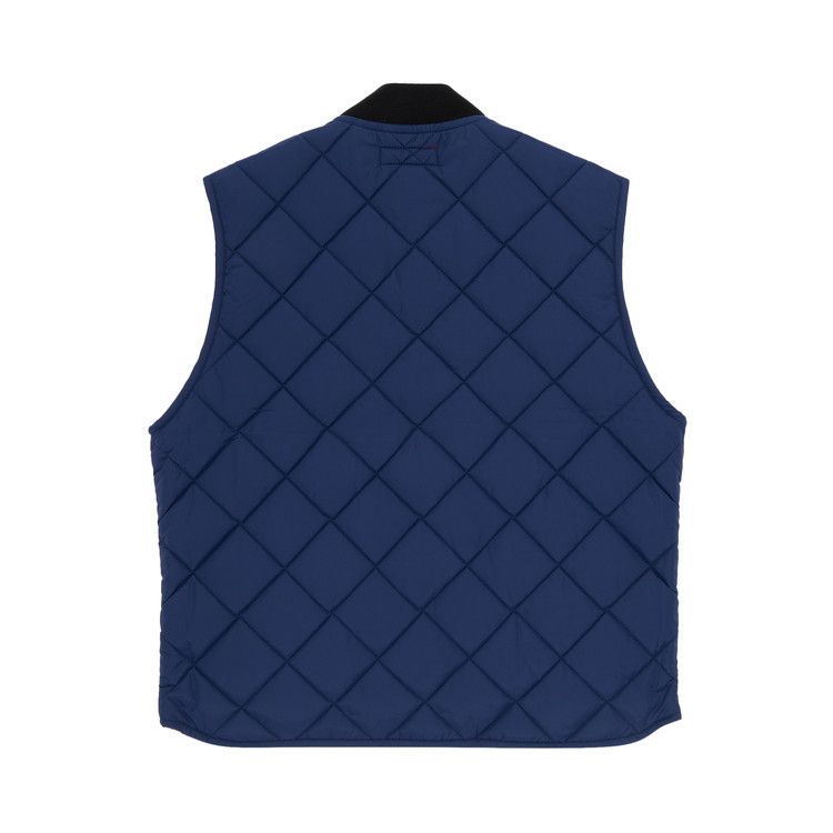 Supreme Pins Quilted Work Vest 'Navy'