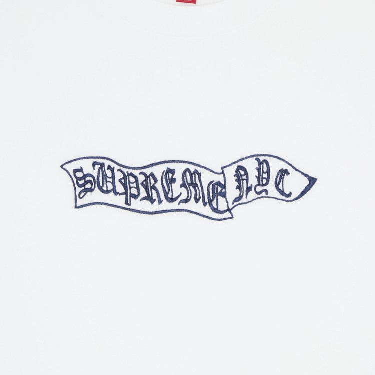Supreme Banner Short-Sleeve Top 'White'