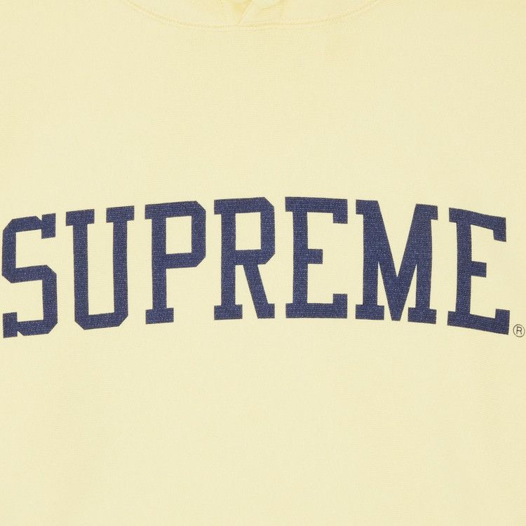 Supreme Varsity Hooded Sweatshirt 'Light Yellow'