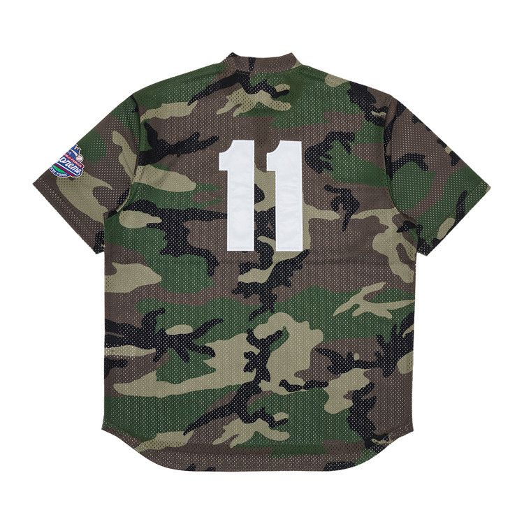 Supreme S Logo Baseball Henley 'Woodland Camo'