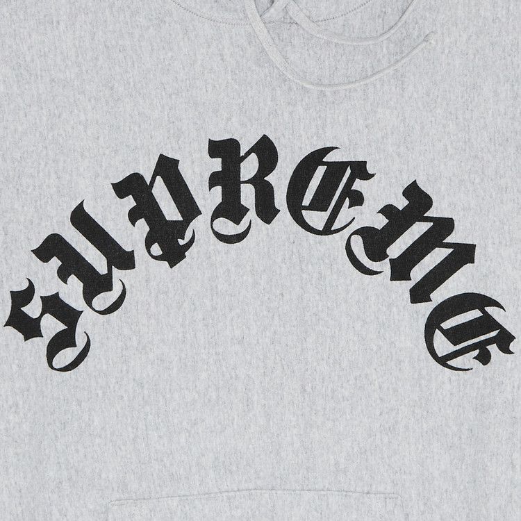 Supreme Printed Arc Hooded Sweatshirt 'Heather Grey'