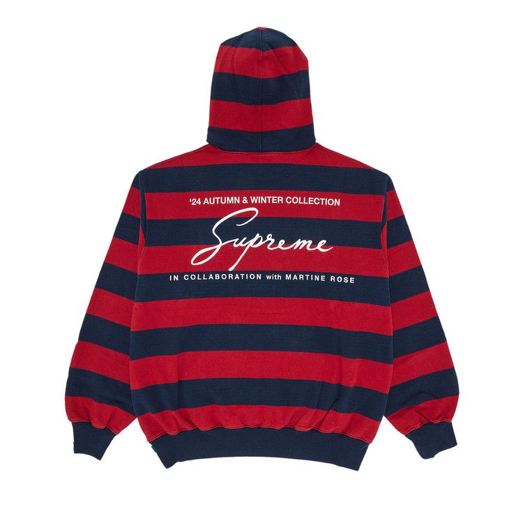 Supreme x Martine Rose Hooded Sweatshirt 'Stripe'
