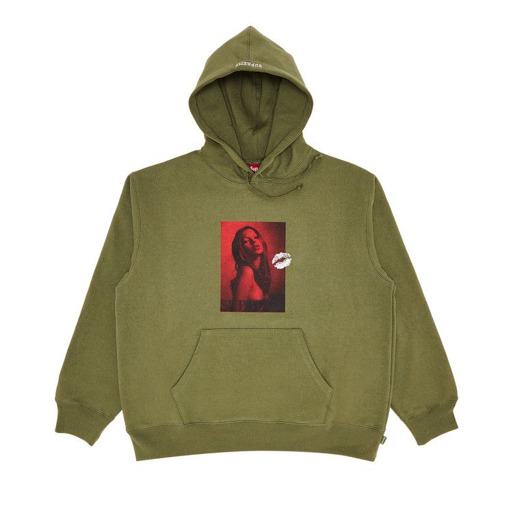 Supreme Kate Moss Hooded Sweatshirt 'Light Olive'