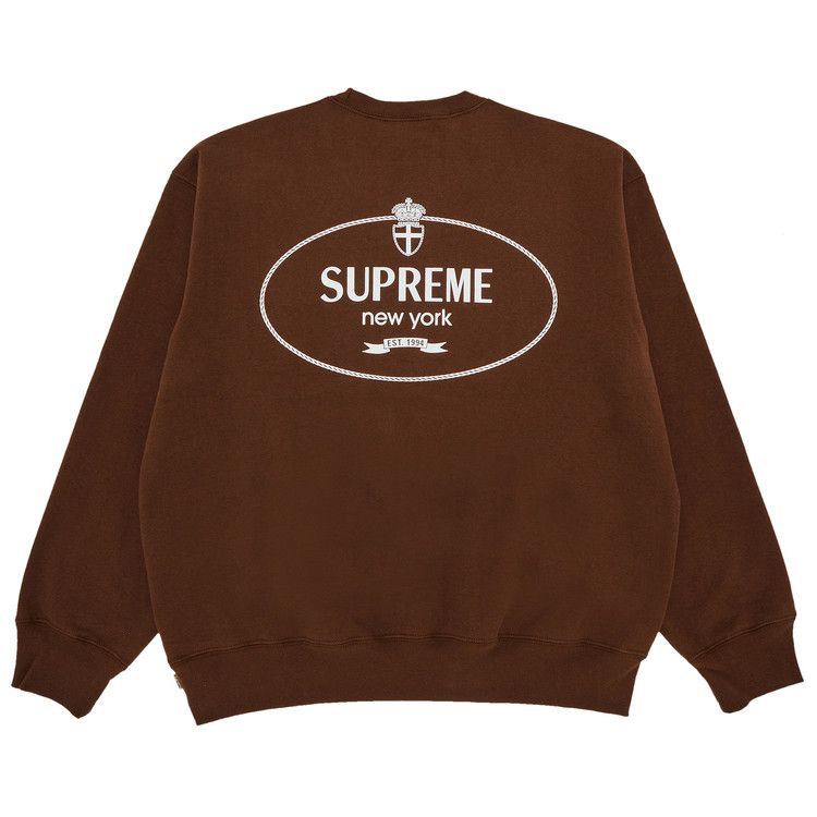 Supreme Crest Crewneck 'Brown'