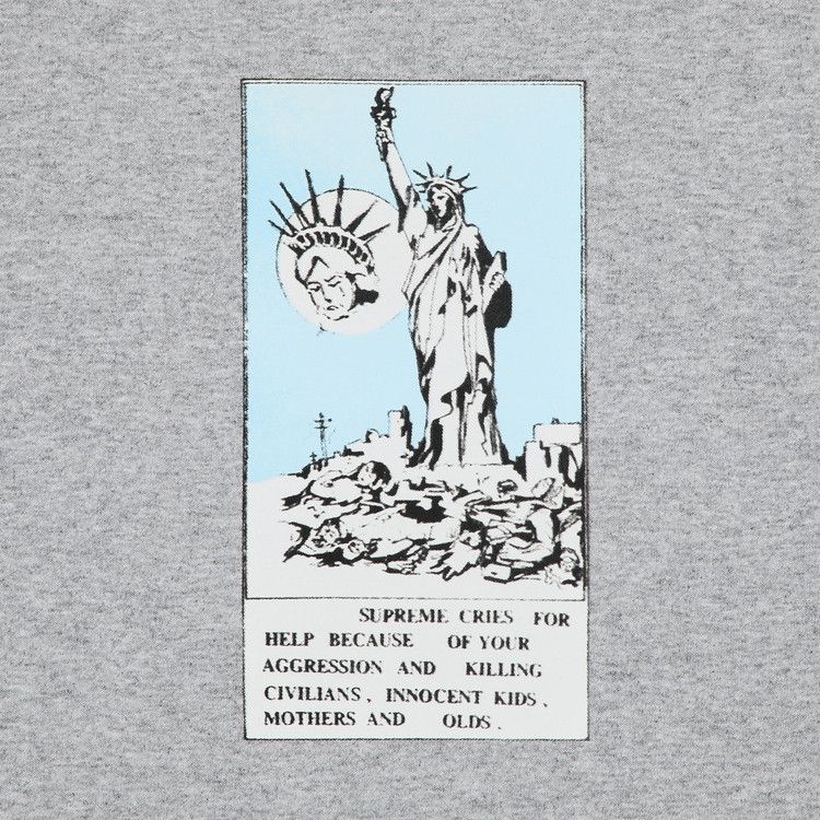 Supreme Liberty Tee 'Heather Grey'