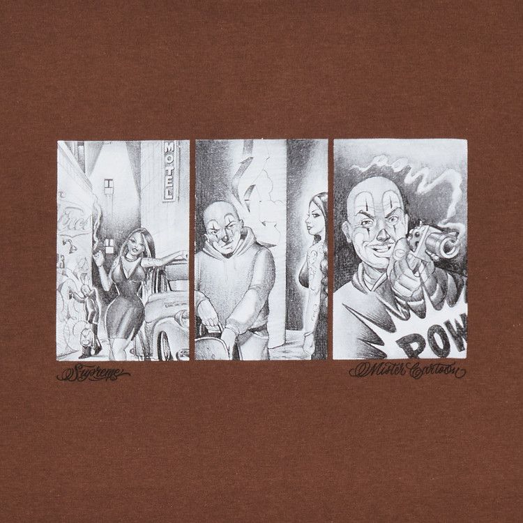 Supreme Mister Cartoon Pow Tee 'Brown'