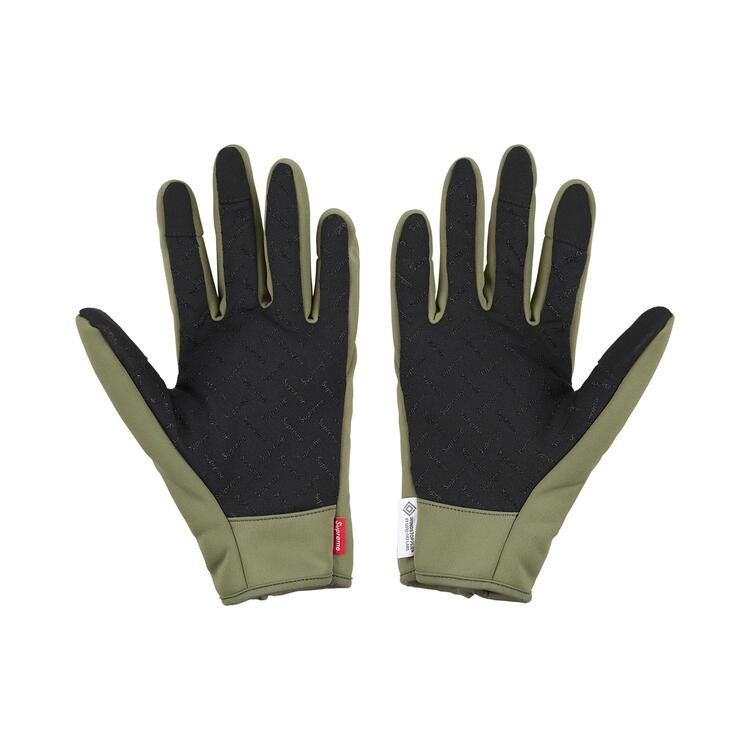 Supreme Windstopper Zip Gloves 'Olive'