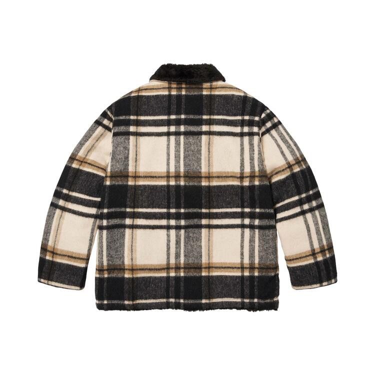 Supreme Plaid Car Coat 'Cream'