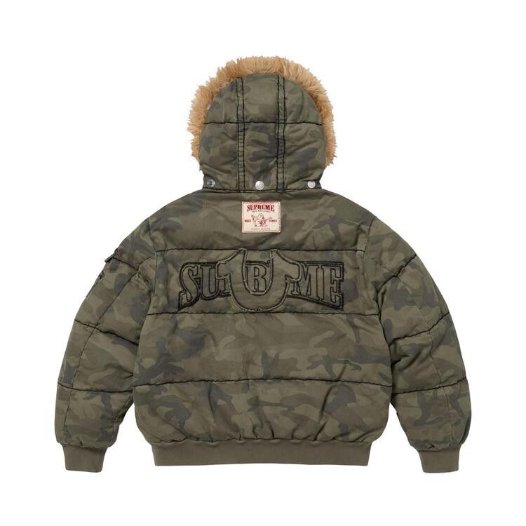 Supreme x True Religion Puffer Jacket 'Olive Camo'