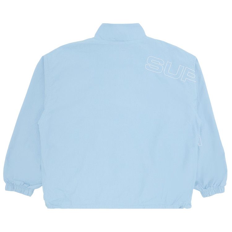 Supreme Spellout Embroidered Ripstop Track Jacket 'Light Blue'