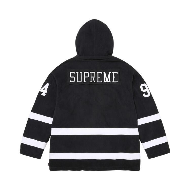 Supreme Polartec Hooded Hockey Jersey 'Black'