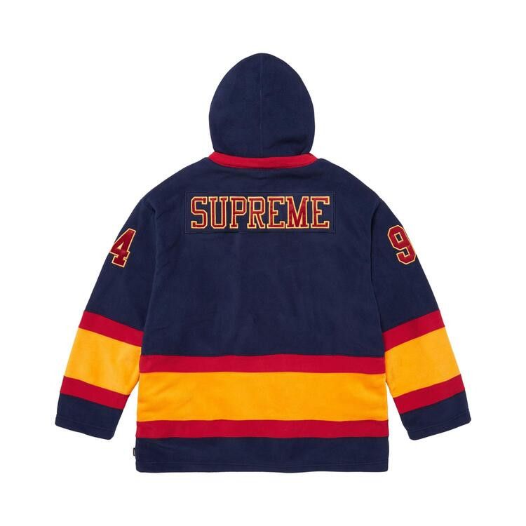 Supreme Polartec Hooded Hockey Jersey 'Navy'