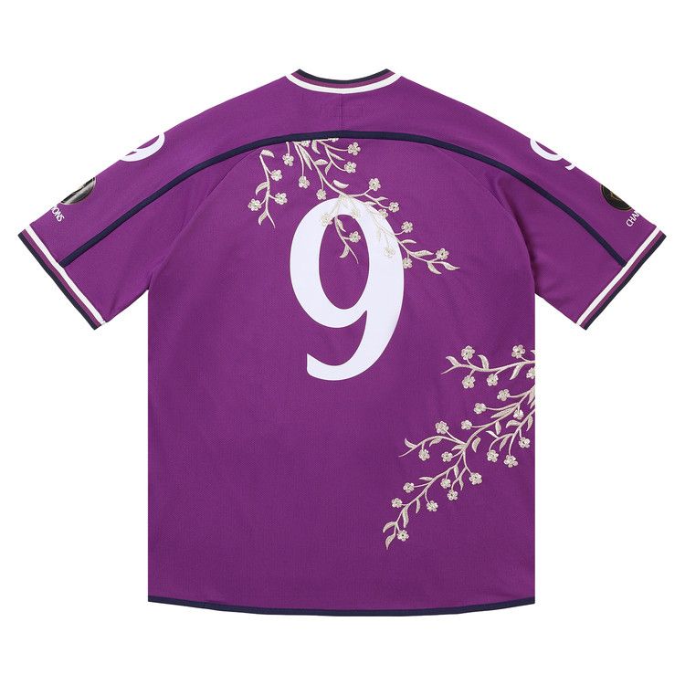 Supreme Floral Soccer Jersey 'Purple'