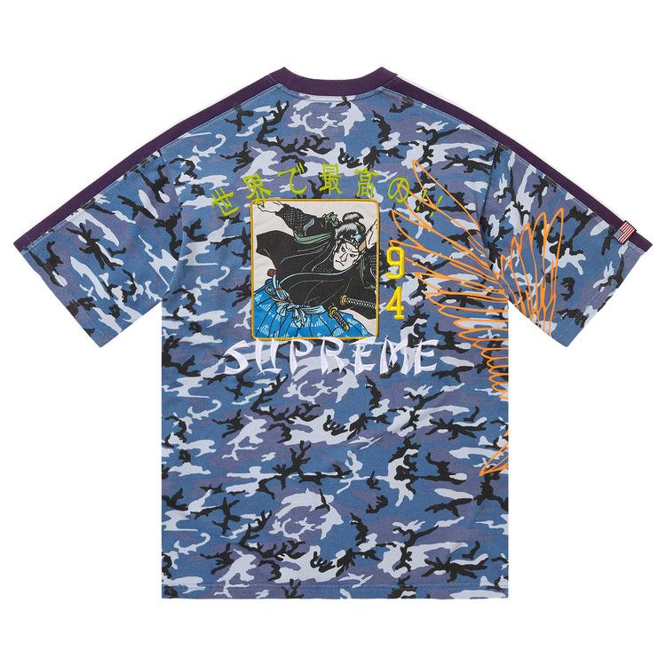 Supreme Crane Short-Sleeve Top 'Blue Camo'