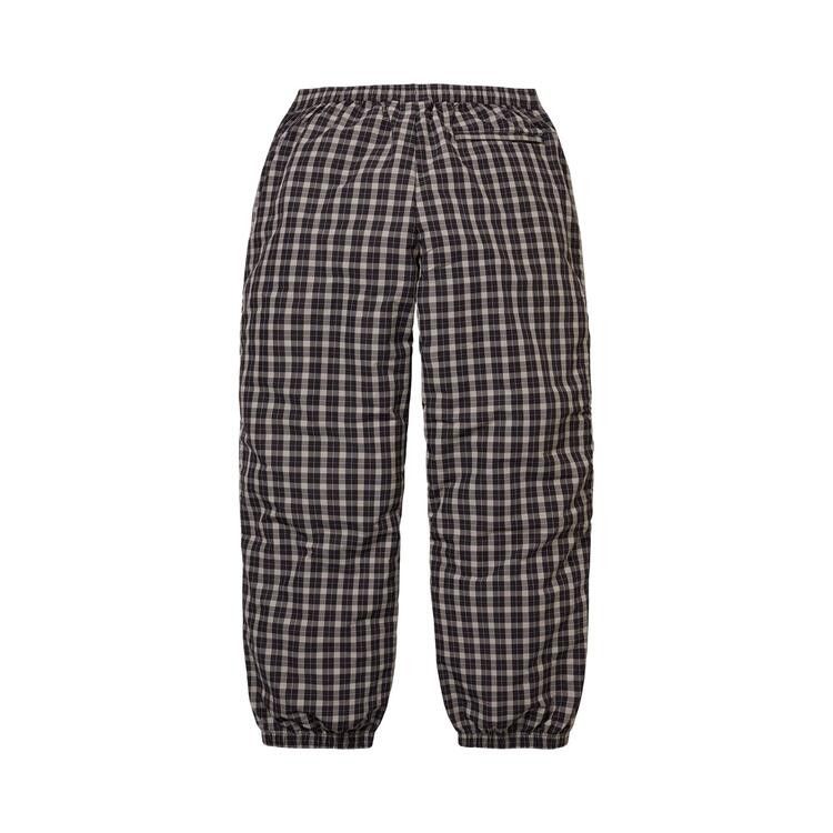 Supreme Plaid Warm Up Pant 'Black'