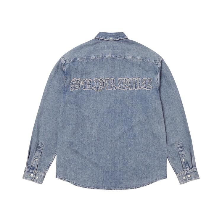 Supreme Appliqué Denim Shirt 'Indigo'