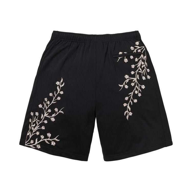 Supreme Floral Soccer Short 'Black'