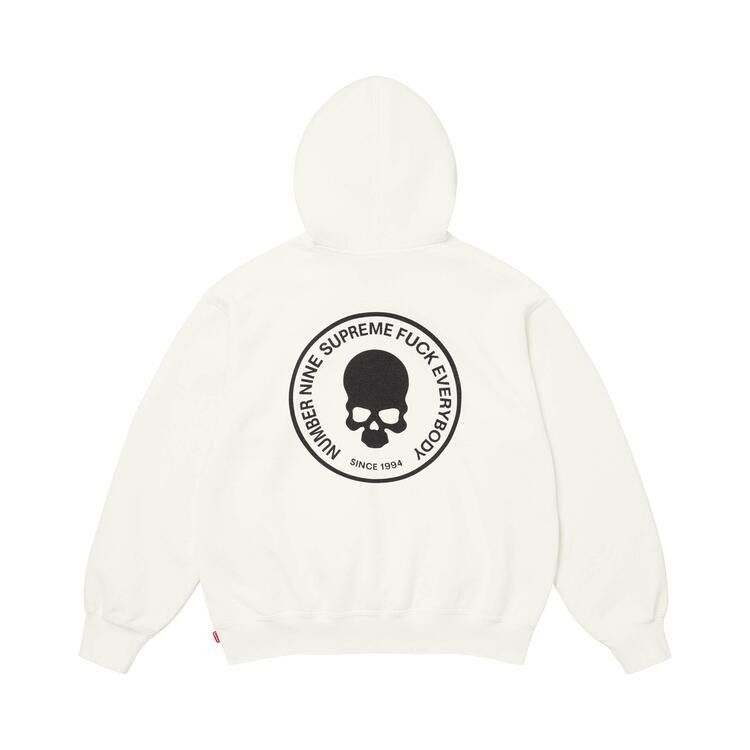 Supreme x Number (N)Ine Hooded Sweatshirt 'White'