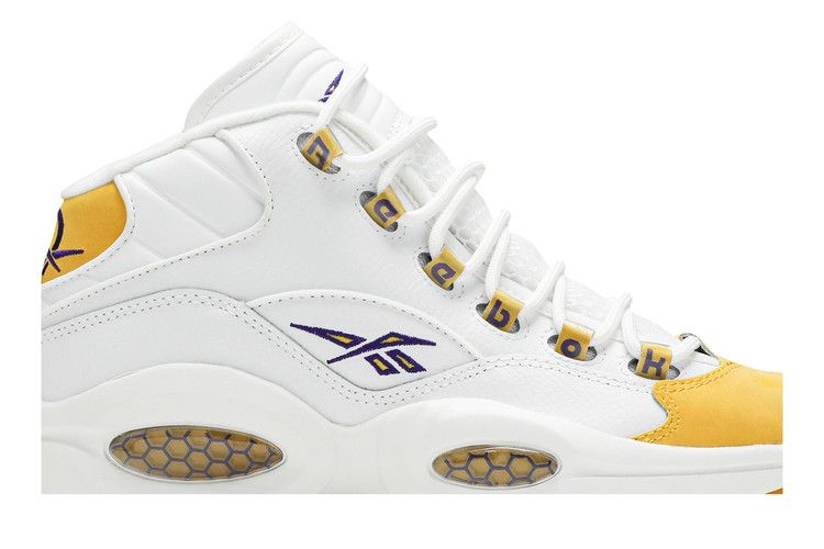 Reebok Question Mid Big Kid 'Yellow Toe'