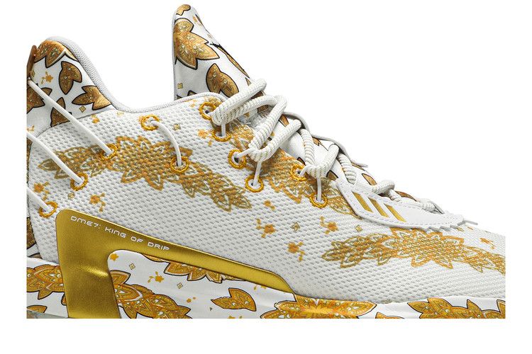 Ric Flair x adidas Dame 7 'White Gold Metallic'