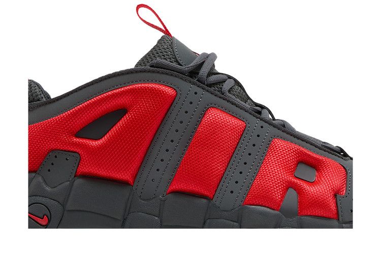 Nike Air More Uptempo Low 'Dark Grey Light Crimson'