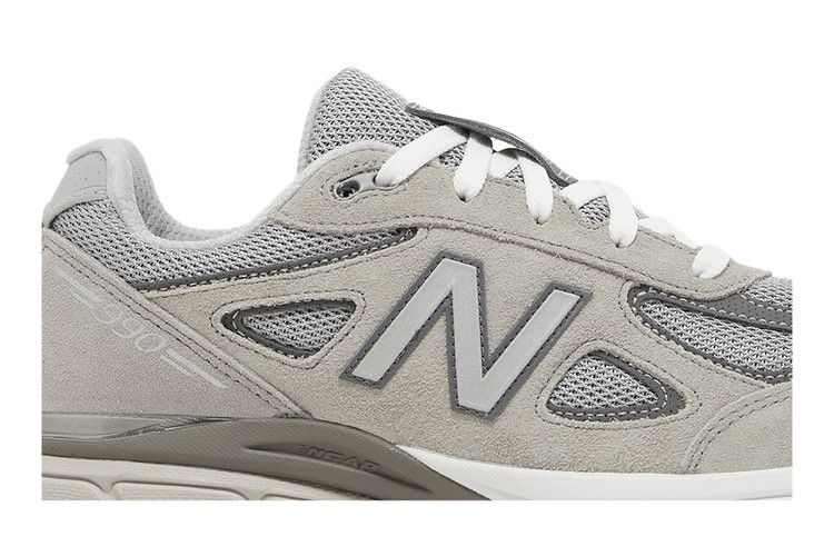 New Balance 990v4 Big Kid 'Kool Grey Silver Filigree'