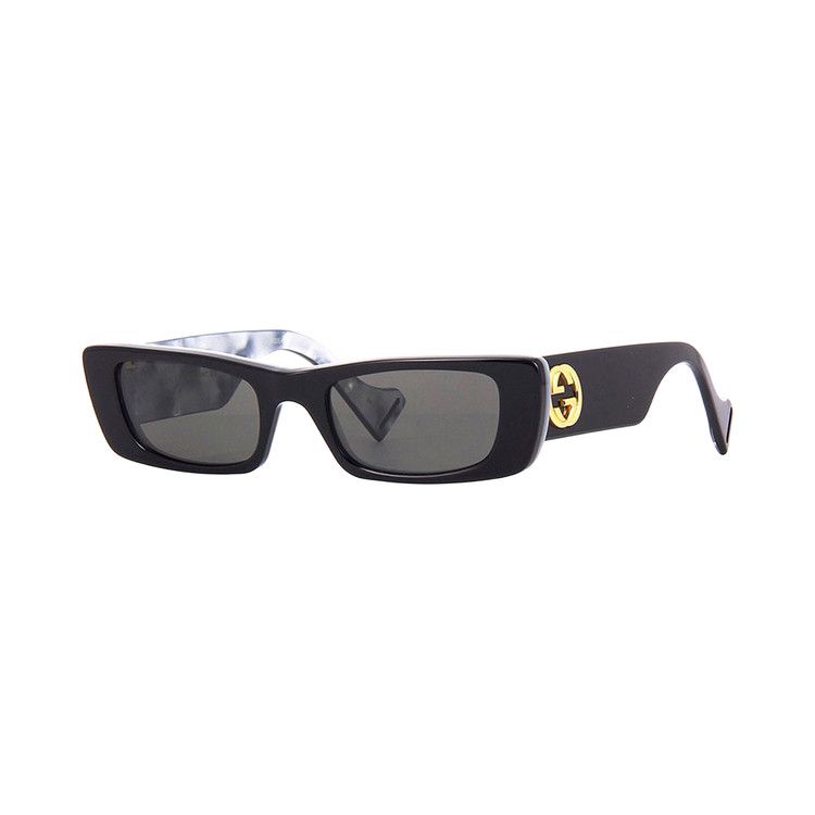 Gucci Rectangle Sunglasses 'Black'