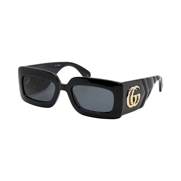 Gucci Rectangle Sunglasses 'Black'