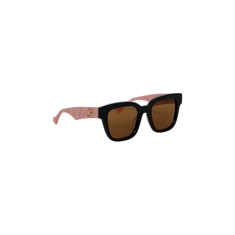 Gucci Glossy Square Sunglasses 'Black'