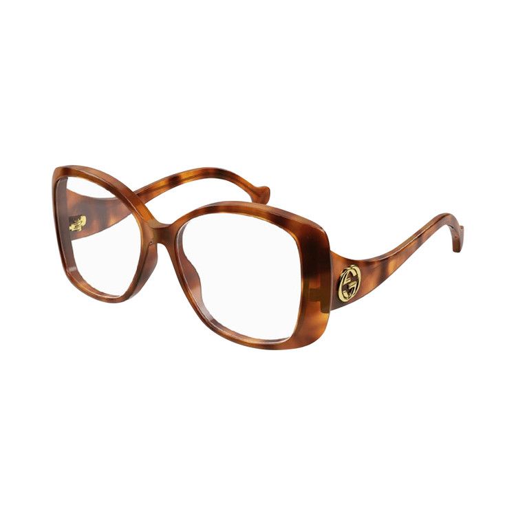 Gucci Square Optical Glasses 'Havana'