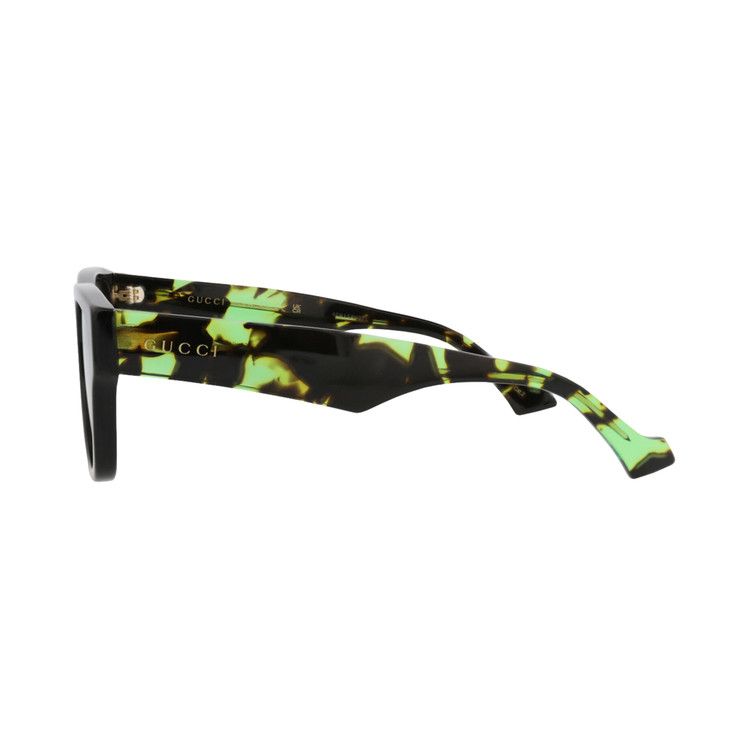 Gucci Square Sunglasses 'Black/Havana/Green'