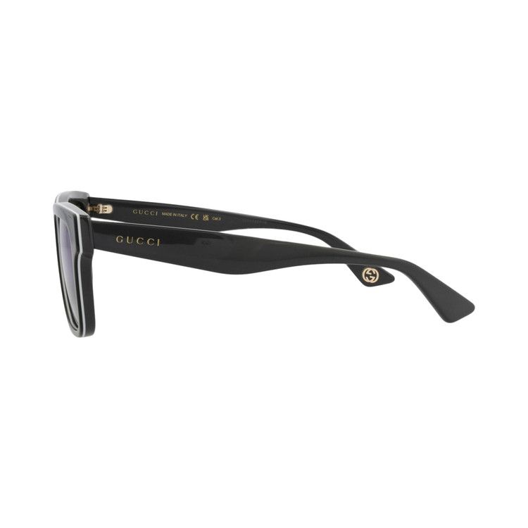 Gucci Square Sunglasses 'Black/Grey/Blue'