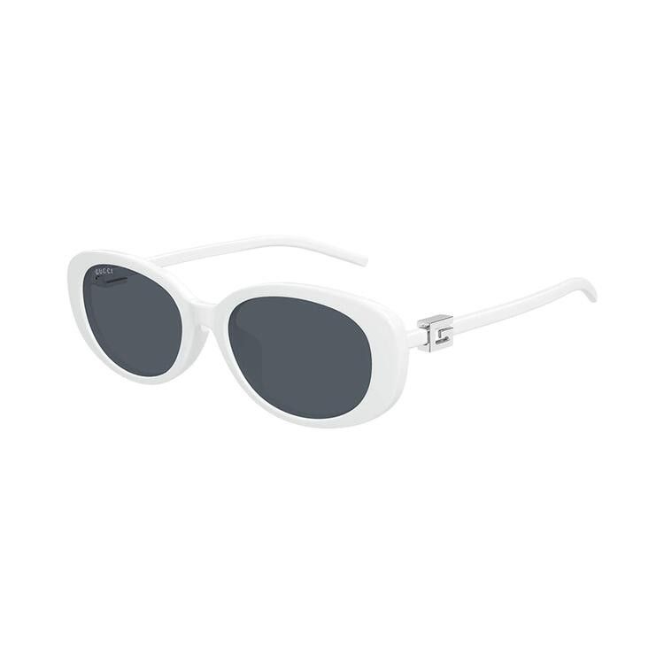 Gucci Oval Sunglasses 'White'