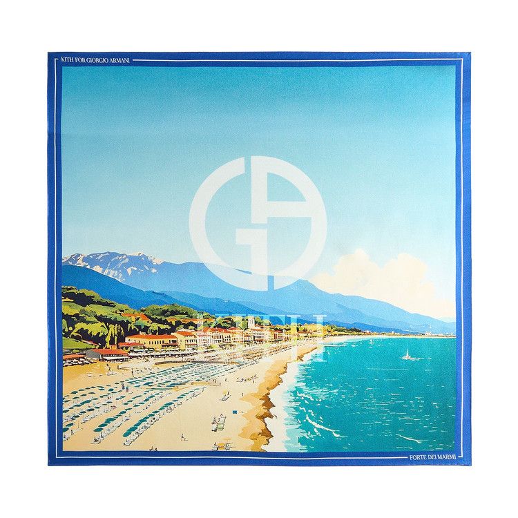 Kith Giorgio Armani & Forte Dei Marmi Printed Silk Bandana 'Multi'