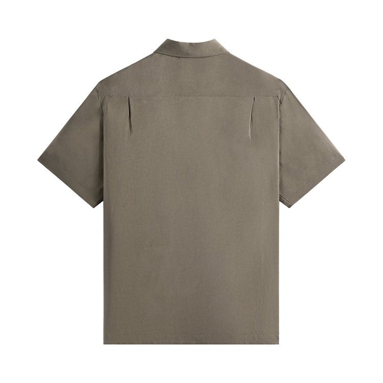 Kith x Giorgio Armani Silky Short Sleeve Button Up 'Gravel'