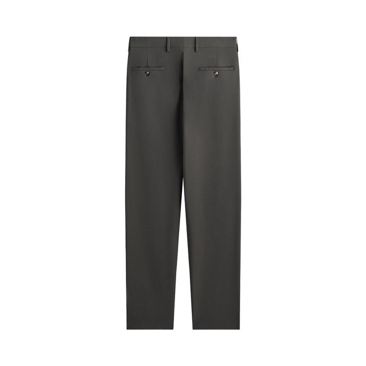Kith Giorgio Armani & &Kin Milano Crepe Flat Front Trouser 'Dark Ash'