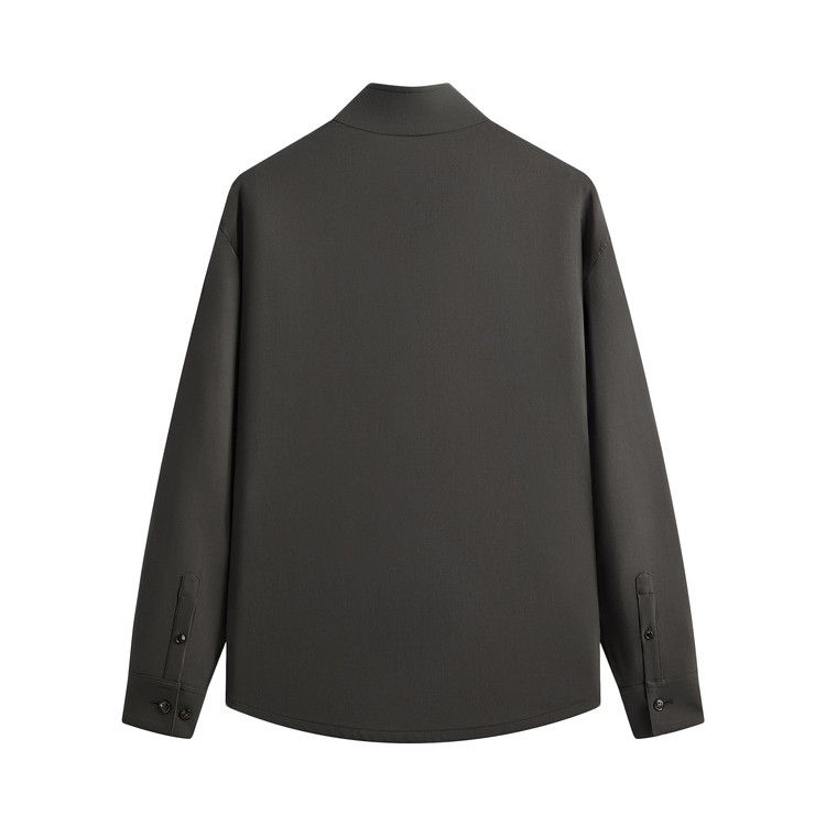 Kith Giorgio Armani & &Kin Asymmetrical Zip Front Shirt 'Dark Ash'