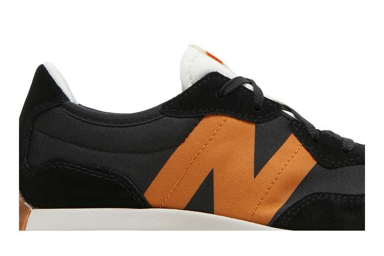New Balance 327 Big Kid 'Black Madras Orange'