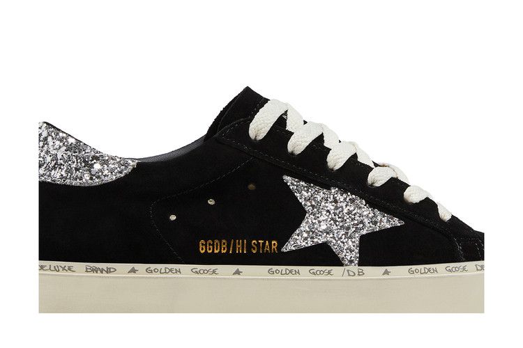 Golden Goose Wmns Hi Star 'Black Silver'