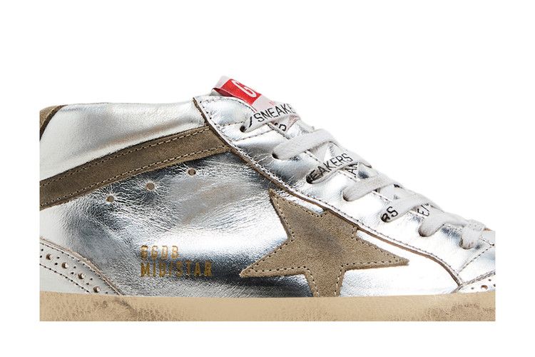 Golden Goose Wmns Mid Star 'Silver Laminated'