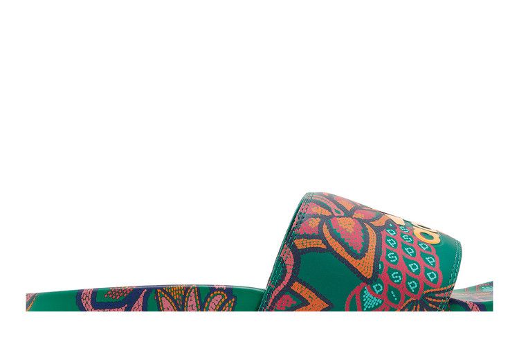 Adidas Wmns Adilette Comfort Slide 'Floral - Bold Green'