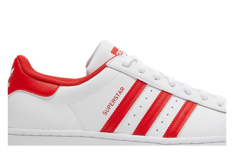 adidas Superstar 'White Vivid Red'