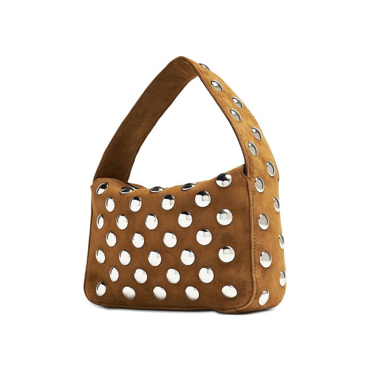Khaite Elena Suede Small Studded Bag 'Mud'