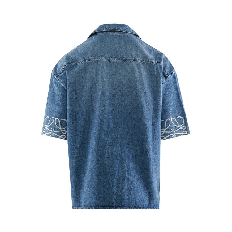 Loewe Anagram Short-Sleeve Shirt 'Washed Denim'