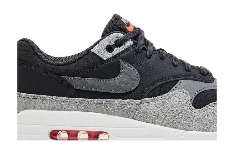 Nike Air Max 1 Premium 'Dark Smoke Grey Flash Crimson'