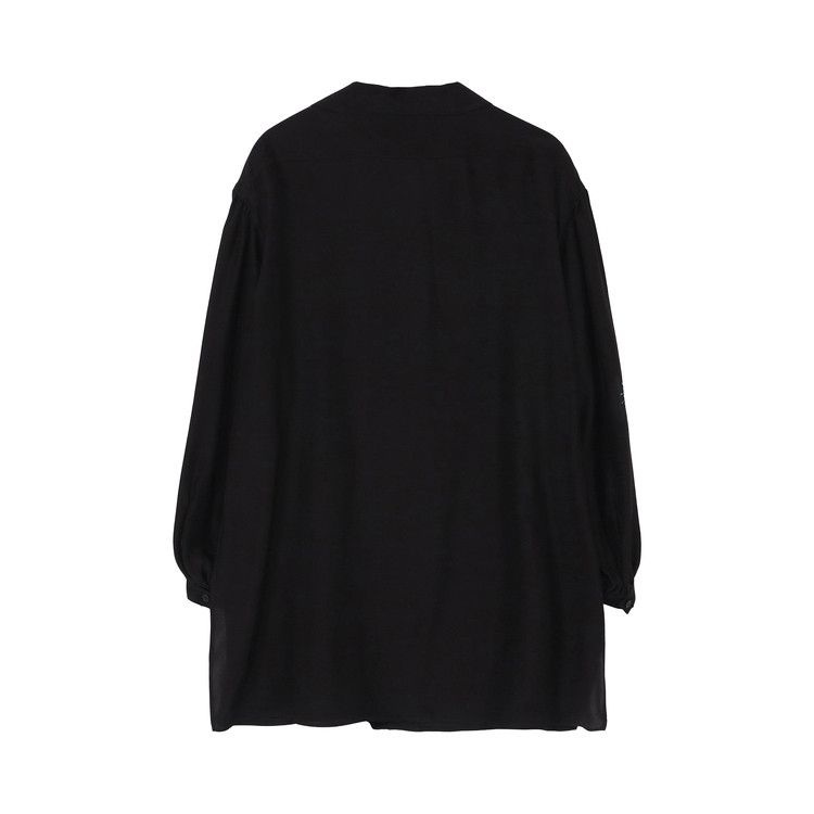 Yohji Yamamoto Pour Homme Sea Scarf Collar Blouse 'Black'