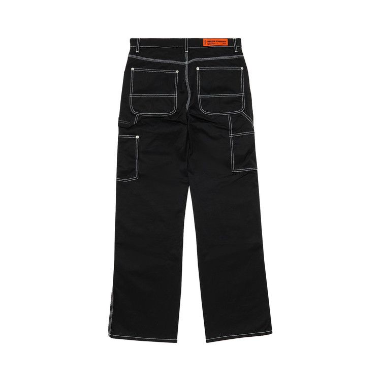 Heron Preston White Stich Canvas Carpenter Pant 'Black'