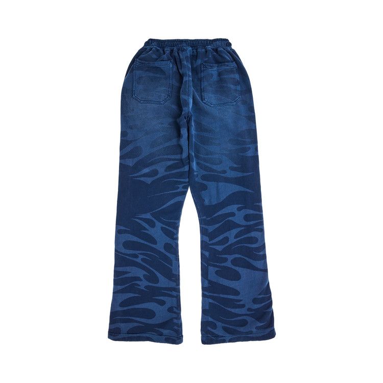 Hellstar SNAP Sweatpants W/ Flame 'Blue'